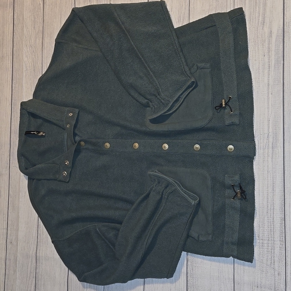 Supplies by Unionbay Marguerite French Terry Jacket Green Size XL NWOT